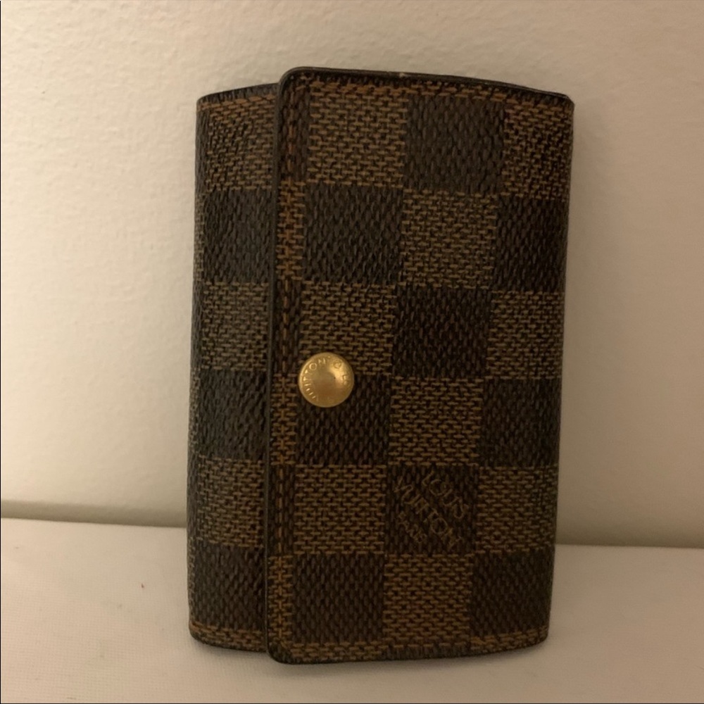 Authentic Louis Vuitton 6 Key Holder Damien Ebene